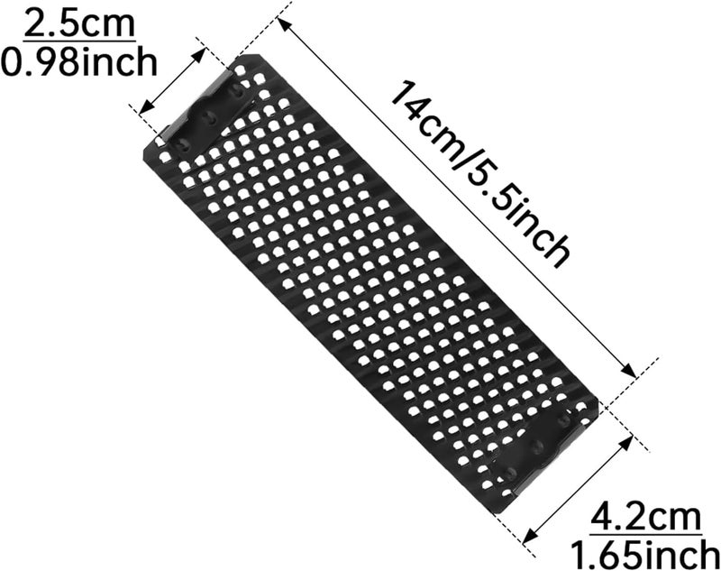 Omninmo 5.5" Curved Flat Standard Cut Replacement Blade, Steel Shaver Cheesegrater Rasp for Surform Pocket Plane, Dent Repairs, Wood Fiberglass, Shaping Curved Surfaces Hand Plane Scraper - Image 4